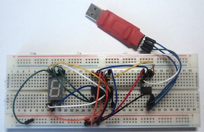Модуль семисегментного индикатора по UART на ATtiny13 Модуль семисегментного индикатора по UART на ATtiny13