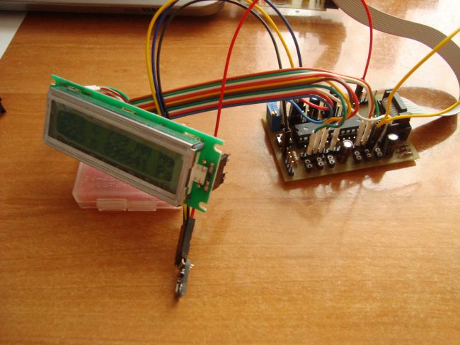 Схема барометра на AVR микроконтроллере ATmega8 с датчиком атмосферного давления BMP180
