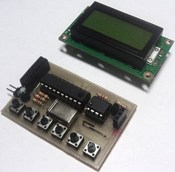 Часы на ATtiny2313, DS1307 и ЖКИ индикаторе Часы на ATtiny2313, DS1307 и ЖКИ индикаторе