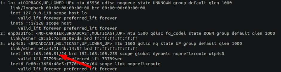 Как узнать IP Linux через терминал